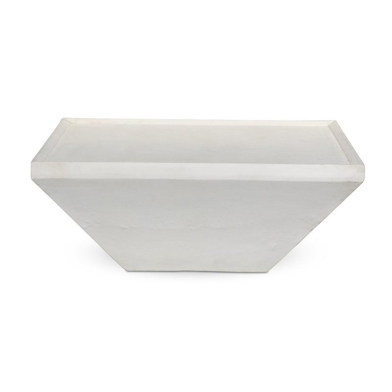 Matte White Aluminum Square Outdoor Coffee Table