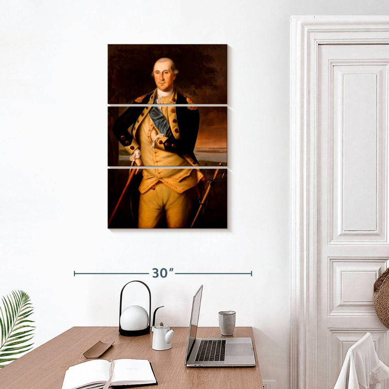 Lelar, général George Washington, H 32 po x l 20 po