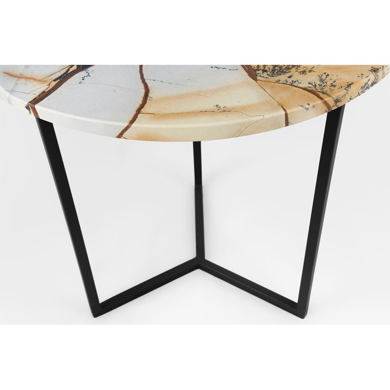 Aicia Frame End Table, Black