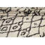Tapis beige en laine noué à la main de conception unique 5 pi 8 po x 9 pi 6 po New Age