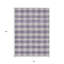 Tapis d'intérieur lavable à carreaux lavande 8 pi x 10 pi