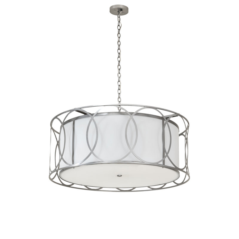 Luminaire suspendu tambour 4 lumières Cilindro