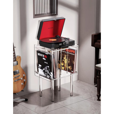 Audio Rack, Acrylic Record Player Table