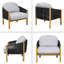 Fauteuil club d'extérieur en bois-695955179