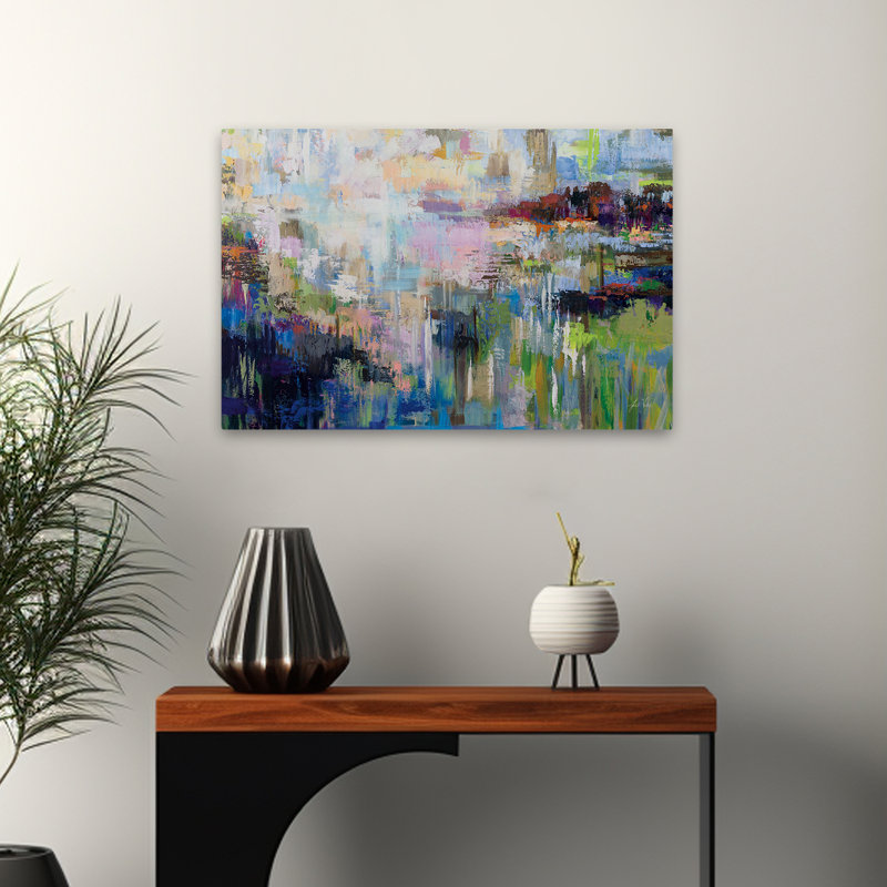 Abstract Blu - Forecast, 16" H x 24" W