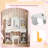 Kids Vanity With 3-color Led Lights, Girls Vanity Set With Mirror And Stool, 2 In 1 Princess Pretend Play Makeup Dressing Table With Open Shelves, Storage Cabinet, Drawer For Little Girls(white)-435455329