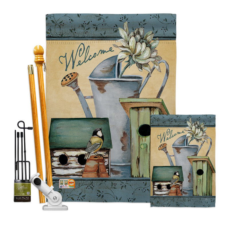 Spring Garden - Impressions Decorative 2-Sided Polyester 40 x 28 in. Flag Set