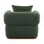 Chaise d'appoint rembourrée en velours avec accoudoirs et coussin ronds-124593785-124593784