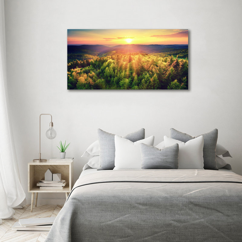 Forest Sunset - Wrapped Canvas Print
