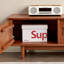 Meuble télé en bois massif de style rétro-106445907