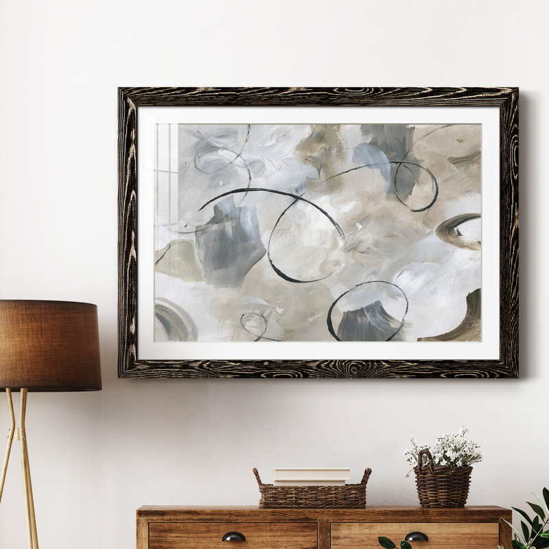 Crescendo - peinture encadrée, H 24 po x l 18 po x P 1,5 po, Cadre noir