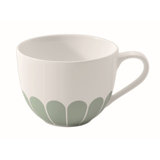 Villeroy & Boch Fleur Vert Collection Coffee Cup, Premium Porcelain, Made in Germany. Dishwasher and Microwave Safe, Cup for Coffee or Tea, Flower Pattern, 5.5 oz Capacity, 4.5x3.5x2.5 in, Green