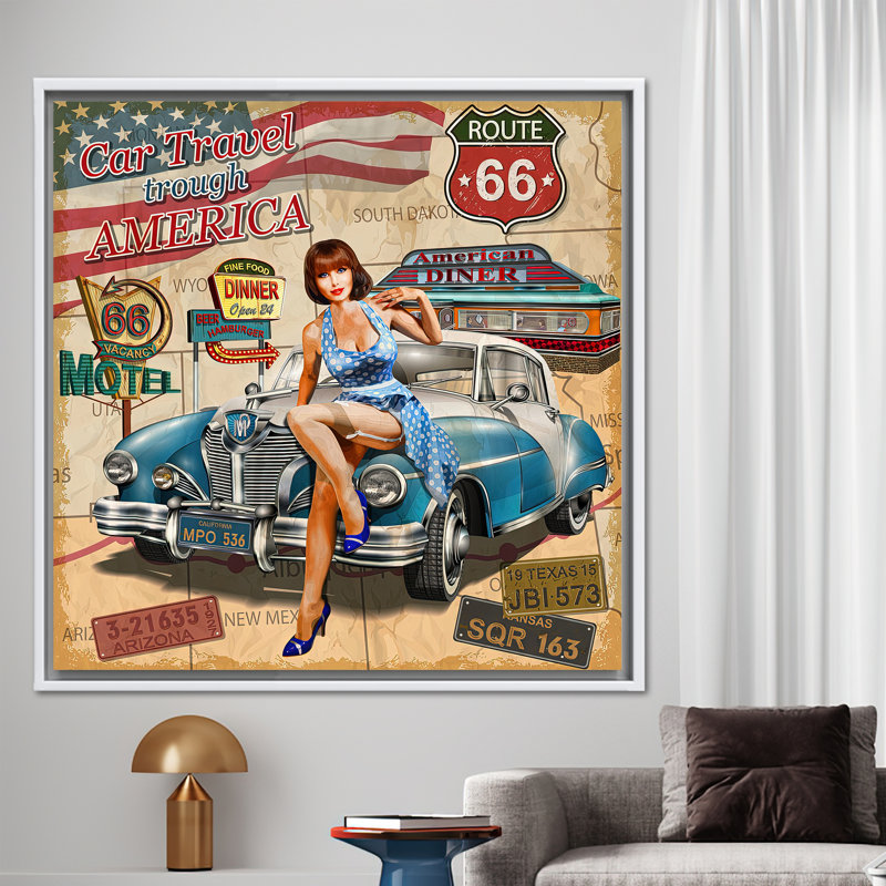 Print on Canvas, White, Framed Print without Mat, 20 cm H x 20 cm W