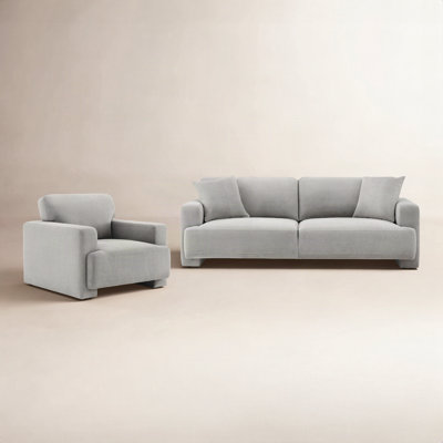 Ives 2-Piece Velvet Living Room Set