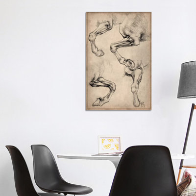 Leonardo's Horse by Leonardo Da Vinci - Wrapped Canvas Painting