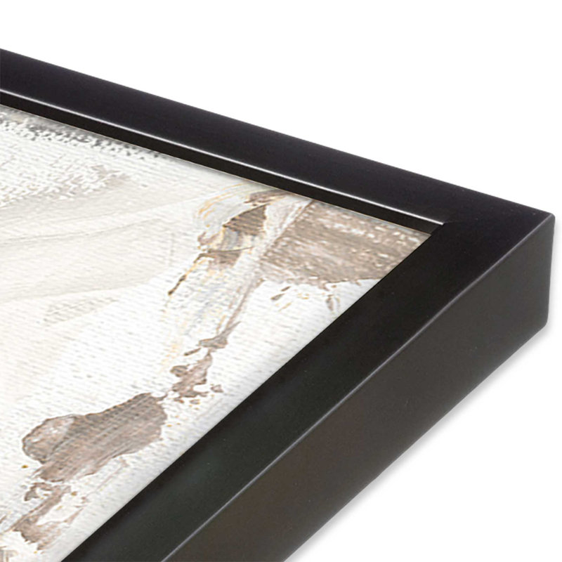 "Mosaïque monochrome V1" sur toile, Papier photo encadré zinc vieilli, 17.75" H x 17.75" W x 1.25" D