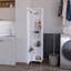 Grande armoire de rangement à 1 porte et 5 tablettes-452641428