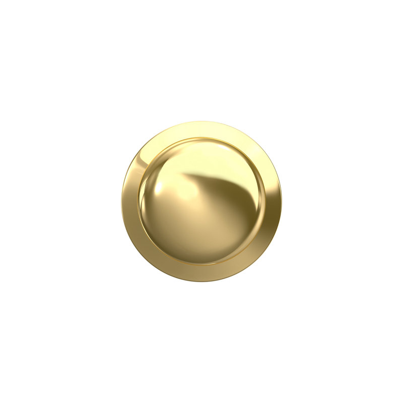 Plymouth Passage (Hall & Closet) Round Knob, Bright Brass