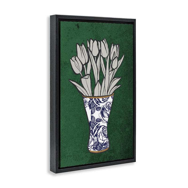 "Tulip Bouquet Vase" par Marcus Prime, Noir, H 31 po x l 21 po