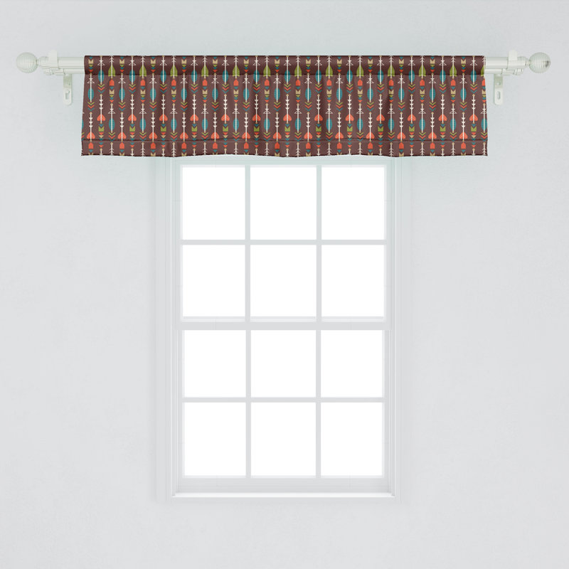 Multicolore paquet de 2 cantonnières Ambesonne, L 54 po x L 12 po