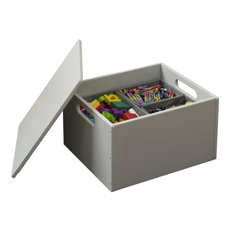 Boîte à jouets Rhona, Gris