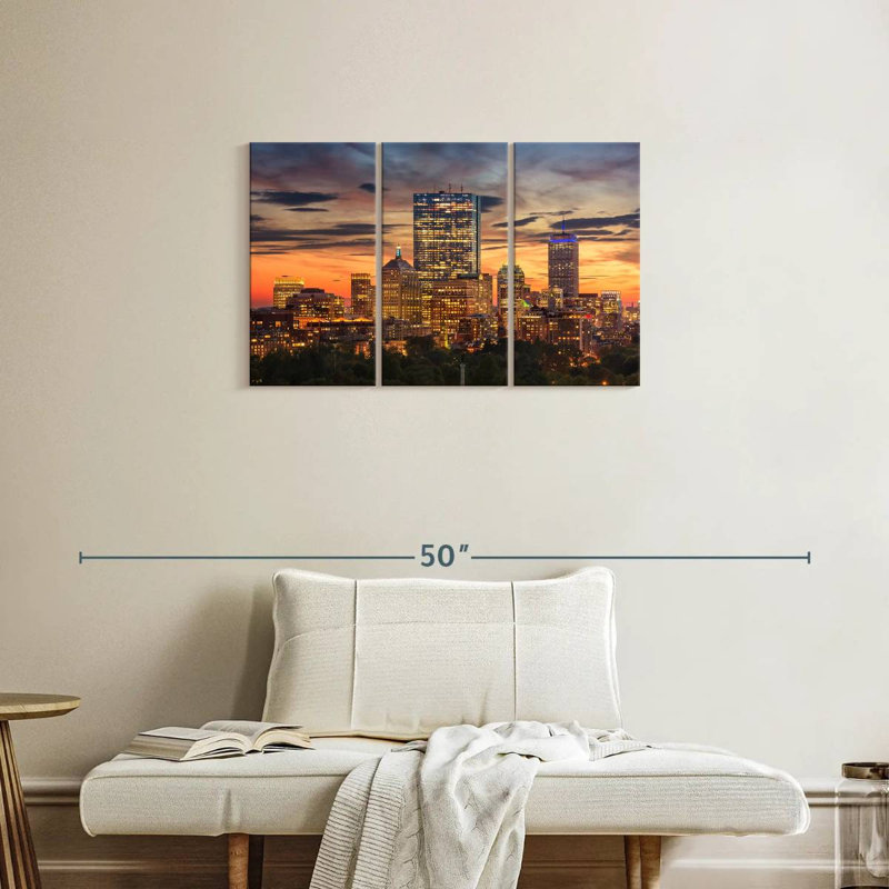 Sireci Boston Nightfall, 20" H x 33" W