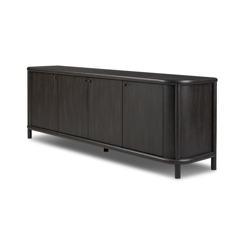 Buffet de 85,75 po Rex Elvie, Noir fumé uni