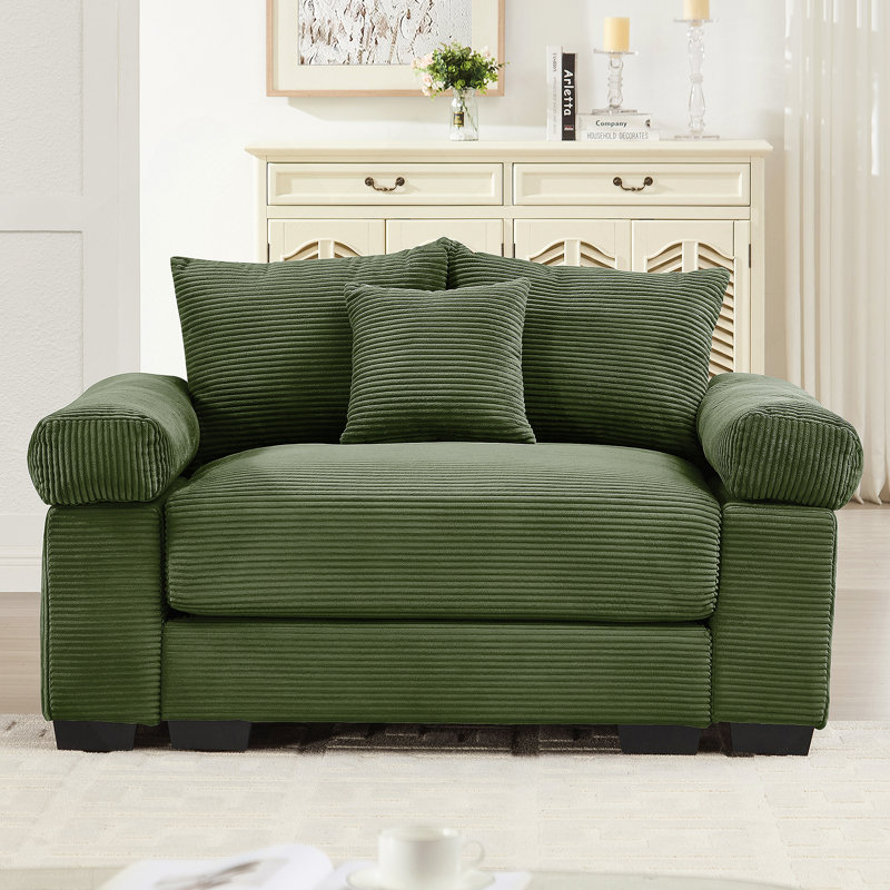 Canapé modulaire surdimensionné 54,3 po Cloud, Vert