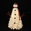 Arbre de Noël artificiel en forme de bonhomme de neige 4 pi avec 100 lumières et 380 branches