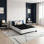 Plateforme de lit tapissier Oatmeal