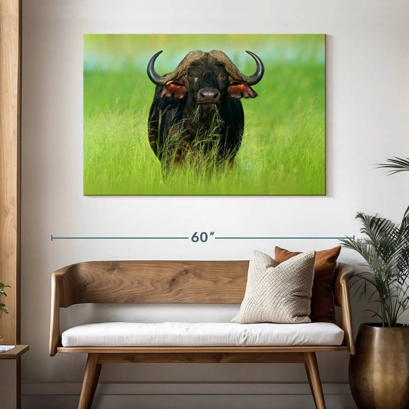 Eating Buffalo, 32" H x 48" W
