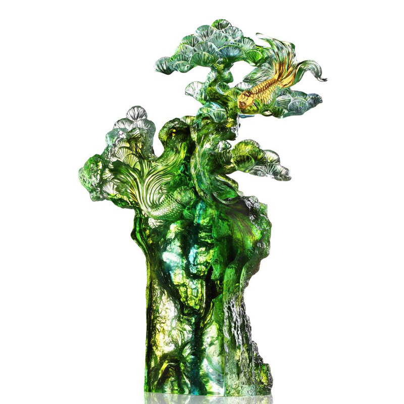 Une fenêtre dans le monde de Zhuangzi, sculpture de poisson
