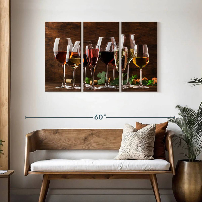 Yarlin Wine Tasting Glasses, 28" H x 45" W