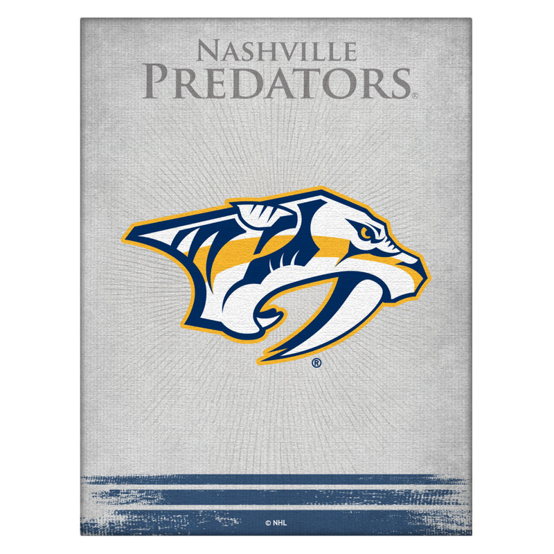 « NHL », impression sur toile, Nashville Predators, H 15 cm x l 20 cm