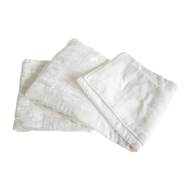 Dip Dye Hand Woven Throw Blanket, 50" W x 70" L, White