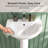 Liberty 31.5" Tall White U-Shaped Vitreous China Pedestal Bathroom Sink with Overflow
