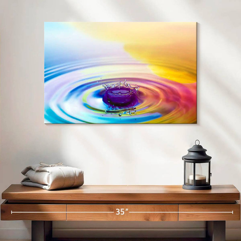 Alvord Colored Water Splash, 16" H x 24" W