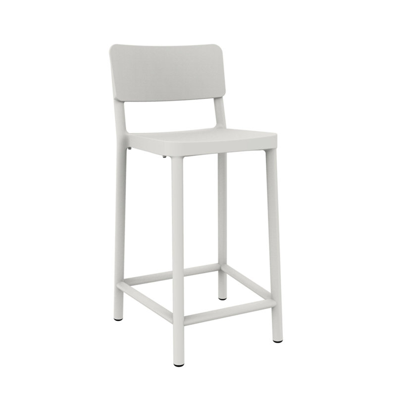 Tabouret de bar Lisboa, 26.38", Blanc