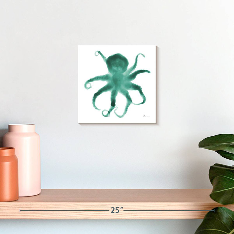 Pieuvre sarcelle Brampt, H 10 po x l 10 po