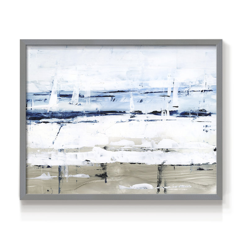 Sea Gaze II - impression encadrée - réarmable, H 16 po x l 20 po, Gris