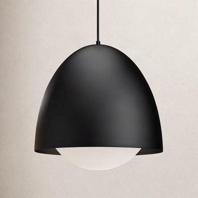 Torten Single Light Glass Steel Pendant