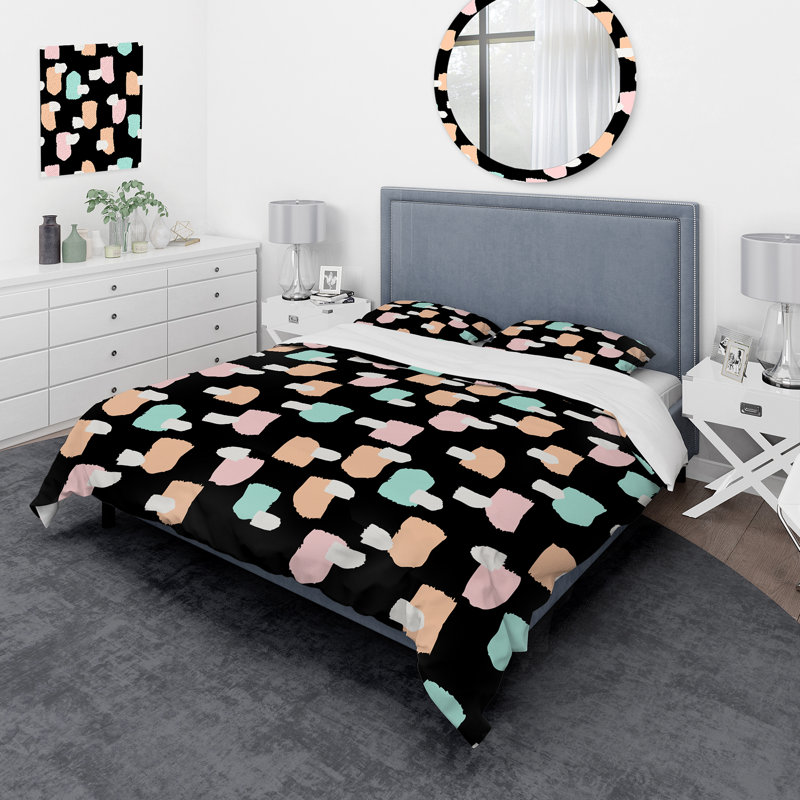 Ensemble de housse de couette en microfibre 3 pièces, Housse de couette simple + 1 taie décorative stan