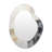 Geometric White And Grey Abstract Tile I - Abstract Tile Modern Wall Mirror In Asymmetrical Shapes