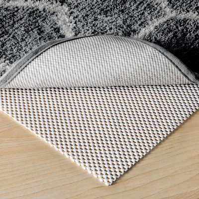 Non Slip Rug Pads 8x10 Ft Non Skid Thick Rug Pad Gripper,Anti-Slip Carpet Rug Mats for Under Area Rugs and Hard Surface Floors Hradwood and Tiles(White)
