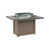 Hammered Top Stainless with Weatherwood Base selected