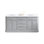 72" Palace Collection Quartz Carrara Cashmere Grey Bathroom Vanity Set With Hardware And F2-0012 Faucets in Chrome Finish