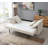 Comfortable Fabric Sectional Sofa with Plush Toss Pillows for Relaxing
