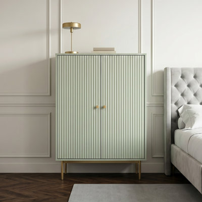 Ajasia 2 -Door Rectangle Accent Cabinet