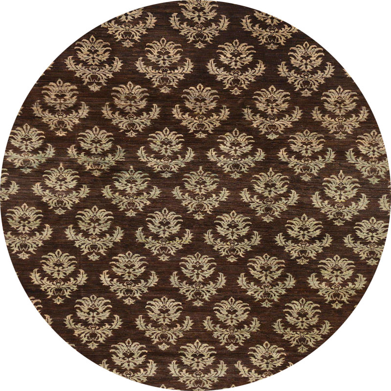 Abstract Indoor Rug, Round 6'