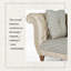 Fauteuil en acajou 70,87 po de style américain avec rayures horizontales bleues